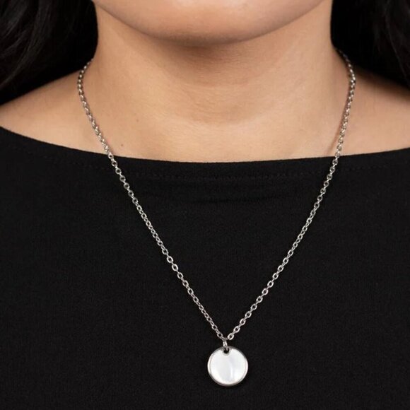 New Age Nautical White Necklace - Picture 2 of 3